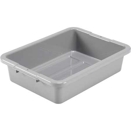 Global Industrial NSF Plastic Bus Tub, 20L x 15W x 5H, Gray 493681GY